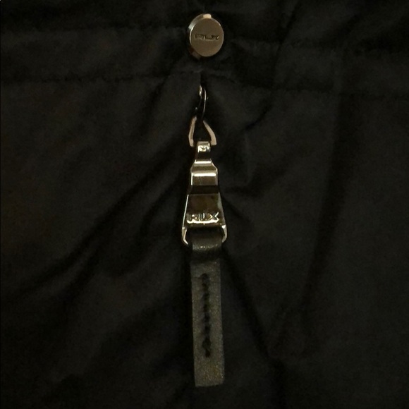 Luxurious black satin-effect RLX puffer ski jacket, Medium - Picture 13 of 16